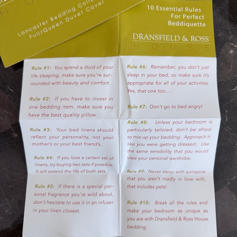 Dransfield & Ross Lancaster Linen Blend Duvet Cover Raven Full Queen Ivory Trim - Picture 12 of 14